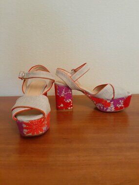 Anthropolo Lace Wrapped Platform Sandal